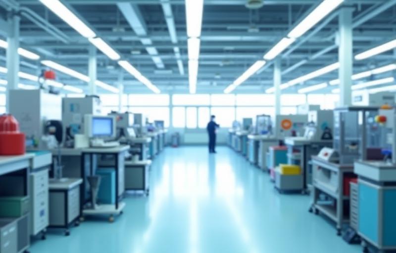 Interior view of Mirai Koubou's modern manufacturing facility in Tokyo